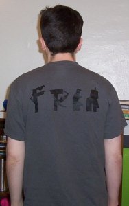 the back of me in the dorm shirt