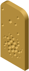 a cad model of the baseplate