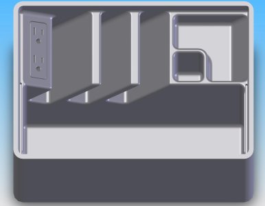 a cad model of the console