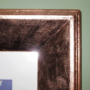 closeup of the frame corner