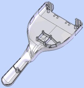 isometric view of the bottom of the shell
