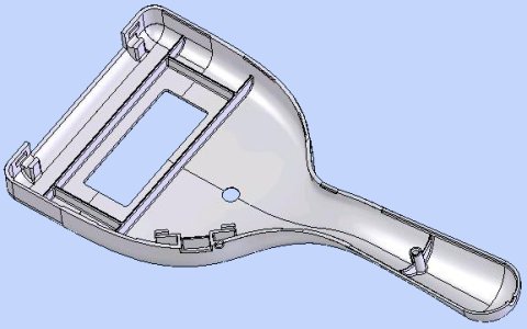 view of the back of the top of the shell