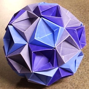 purple and blues star kusudama