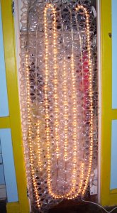 the light curtain with the light on