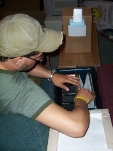 a sketch model of the console