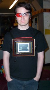 me wearing the device